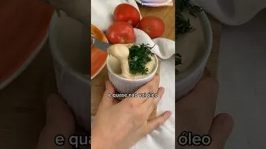 Como assim MAIONESE SEM OVO? Quase NÃO VAI ÓLEO! Saudável, agora só faço assim!