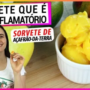 CONHEÇA O SORVETE ANTI-NFLAMATÓRIO DE AÇAFRÃO! NÃO PRECISA DE SORVETEIRA! Agora faço sempre!
