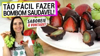 BOMBOM DE FRUTAS MAIS SAUDÁVEL DO MUNDO! DELICIOSO, FÁCIL E SÓ TE FAZ BEM!