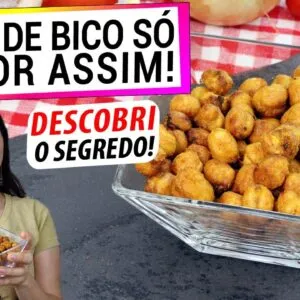 SÓ FAÇO GRÃO DE BICO ASSIM DEPOIS QUE DESCOBRI ESTE SEGREDO! EXTRA CROCANTE E SAUDÁVEL!