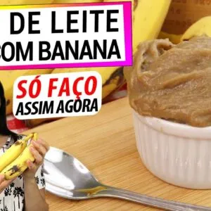 DOCE DE LEITE SAUDÁVEL DE BANANA! VOCÊ NUNCA VIU NADA IGUAL! RECEITA INÉDITA!