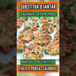 JANTAR RÁPIDO, POUCAS CALORIAS e SAUDÁVEL! Fácil, Sem Trigo, Gostoso e Poucos Ingredientes