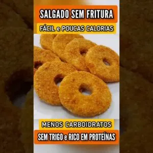 Salgado SEM FRITURA! Poucas Calorias, Sem Trigo, Rico em Proteínas e Menos Carboidratos - Vai amar!