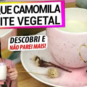 COLOQUE CAMOMILA NO LEITE VEGETAL! DEPOIS QUE DESCOBRI, NÃO PAREI MAIS! BENEFÍCIOS ÚNICOS!