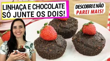 LINHAÇA E CACAU, SEM FARINHA! DESCUBRA ESTA RECEITA INCRÍVEL PRO SEU CAFÉ DA TARDE!