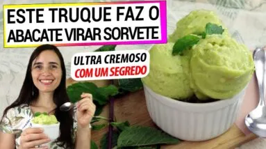 ESTE É O TRUQUE SIMPLES QUE TRANSFORMA SEU ABACATE EM SORVETE! DESCOBRI E NÃO PAREI MAIS!