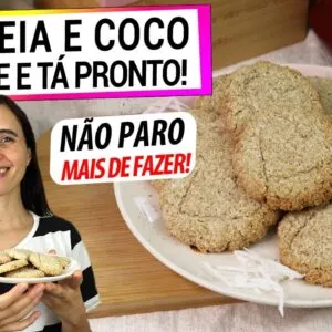 SÓ AVEIA E COCO E TÁ PRONTO! LANCHE SAUDÁVEL PERFEITO! NUNCA MAIS COMPRE NO MERCADO!