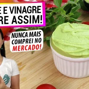 É SÓ BATER ABACATE E VINAGRE E NÃO PRECISA MAIS COMPRAR NO MERCADO! DESCOBRI E NÃO PAREI MAIS!