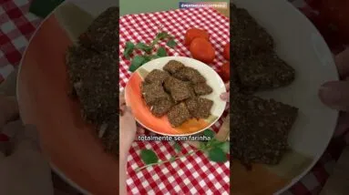 Chia e tomate, misture assim e não compre mais pão! Sem farinha, sem glúten, vegano!