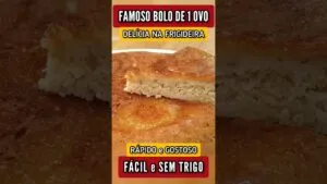 FAMOSO BOLO de 1 OVO na FRIGIDEIRA - SEM TRIGO, GOSTOSO, Fácil e Rápido