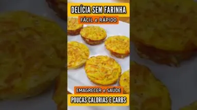 Delícia SEM FARINHA com POUCAS CALORIAS e CARBOIDRATOS! Fácil, Rápida e Saudável (Low Carb)