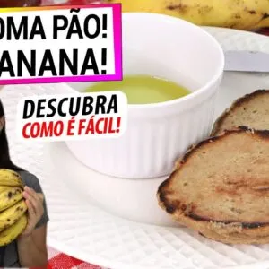 SE VOCÊ TEM BANANA E UMA PANELA, NÃO COMA PÃO! FÁCIL E SAUDÁVEL, DESCOBRI E FAÇO SEMPRE!