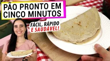 SUBSTITUA O PÃO EM 5 MINUTOS! SÓ 2 INGREDIENTES, TÃO FÁCIL QUE NÃO COMPRO MAIS PÃO!