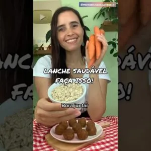 Tem cenoura e aveia? Então faça isso! Lanche saudável fácil, sem açúcar e vegano