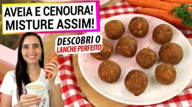 SE VOCÊ TEM CENOURA E AVEIA, FAÇA ISSO! SEM AÇÚCAR, SEM FOGÃO, É O PERFEITO LANCHE SAUDÁVEL!