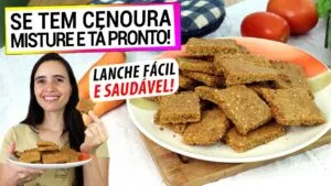SE TEM CENOURA, FAÇA ESTA RECEITA PERFEITA PRA SUBSTITUIR O PÃO! É FÁCIL, SAUDÁVEL E SEM GLÚTEN!