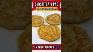 SUBSTITUA O PÃO! Só 4 INGREDIENTES - Sem Trigo, Açúcar e Leite - Simples e Saudável