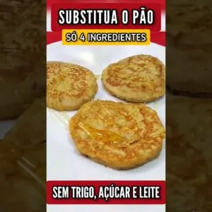 SUBSTITUA O PÃO! Só 4 INGREDIENTES - Sem Trigo, Açúcar e Leite - Simples e Saudável