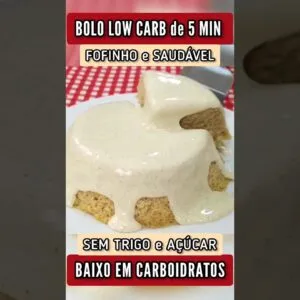 Bolo de 5 MINUTOS LOW CARB - Fofinho, Delicioso, Baixo em Carboidratos, Fácil e Saudável!