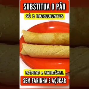 SUBSTITUA O PÃO! Só 3 Ingredientes - SEM FARINHA, AÇÚCAR E LEITE - Fácil e Rápido