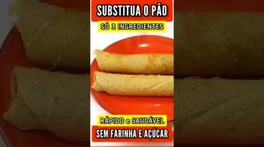 SUBSTITUA O PÃO! Só 3 Ingredientes - SEM FARINHA, AÇÚCAR E LEITE - Fácil e Rápido
