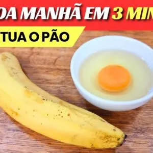 CAFÉ DA MANHÃ em 3 MIN! Misture OVO e BANANA e vai AMAR! Sem Trigo, Açúcar e Gordura - Fácil