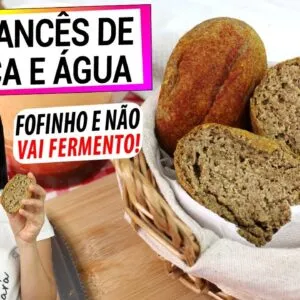 MISTURE A LINHAÇA E A ÁGUA ASSIM E NÃO COMPRE MAIS PÃO! É FOFINHO, SAUDÁVEL E FÁCIL PARA O LANCHE!