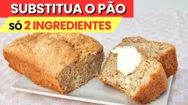PÃO ZERO CARBOIDRATOS de 2 INGREDIENTES! Fácil, Sem Farinha, + Fibras e Proteínas (Low Carb!