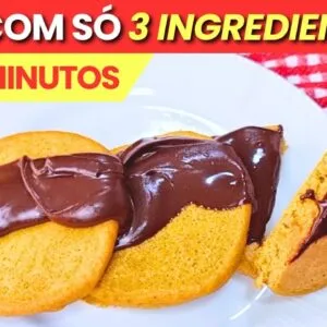 Só 3 INGREDIENTES e 5 MIN! Café da Manhã SEM TRIGO, AÇÚCAR E LEITE, Fácil, Rápido e Saudável