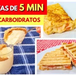 3 LANCHES DE 5 MIN e Low Carb! BAIXAR AÇÚCAR no Sangue, Gostosos, Fáceis, Saudáveis e Baratos