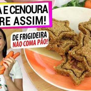 NA FRIGIDEIRA, JUNTE BANANA E CENOURA E NÃO COMA PÃO! SEM GLÚTEN E VEGANO, É FÁCIL!
