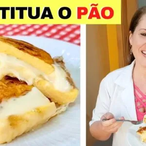 ZERO CARBOIDRATOS, 2 MIN e 3 INGREDIENTES! Substitua o Pão Fácil, Rápido e Saudável (Low Carb)