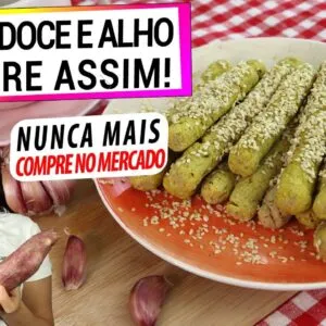 BATATA DOCE E ALHO, MISTURE ASSIM E NÃO COMPRE MAIS NO MERCADO! ESTE É SAUDÁVEL DE VERDADE!