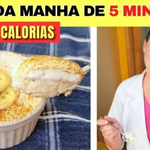 CAFÉ DA MANHÃ em 5 MIN e 3 INGREDIENTES! Sem Farinha, Açúcar e Gordura - Poucas Calorias e Saudável