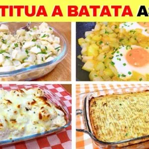 SUBSTITUA A BATATA ASSIM! Poucos Carboidratos e Saudáveis - 7 Formas e Dicas (Low Carb)