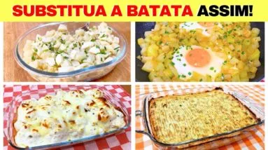 SUBSTITUA A BATATA ASSIM! Poucos Carboidratos e Saudáveis - 7 Formas e Dicas (Low Carb)