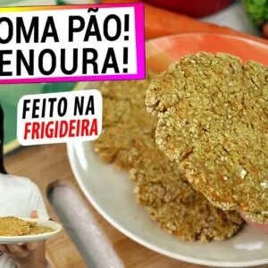 NA FRIGIDEIRA, USE DUAS CENOURAS E NÃO COMA MAIS PÃO! FÁCIL, SEM GLÚTEN E VEGANO