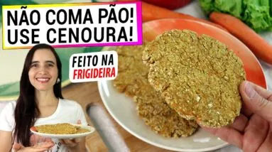 NA FRIGIDEIRA, USE DUAS CENOURAS E NÃO COMA MAIS PÃO! FÁCIL, SEM GLÚTEN E VEGANO