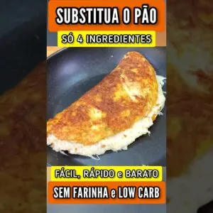 SUBSTITUA O PÃO! Sem Farinha, Low Carb e Só 4 Ingredientes - Fácil, Rápido e Delicioso