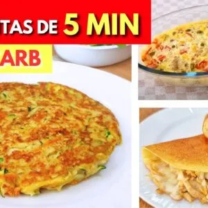 3 JANTARES de 5 MIN LOW CARB! Fáceis, Baratos, Saudáveis, Poucos Ingredientes e Poucos Carboidratos