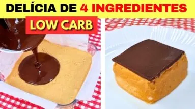 DELÍCIA LOW CARB de 4 INGREDIENTES! SEM AÇÚCAR E CREME DE LEITE - Rápido, Fácil e Delicioso