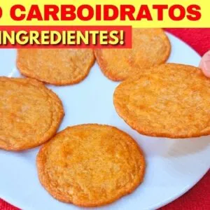 Quase ZERO CARBOIDRATOS! Delícia de 2 INGREDIENTES + Cobertura Incrível! Sem Farinha, Fácil e Rápido