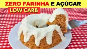 ZERO FARINHA E AÇÚCAR! Bolo LOW CARB Vegano, Fácil, Rápido e Barato! Fofinho e Delicioso (Sem Leite)