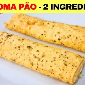 ZERO CARBOIDRATOS! Substitua o Pão com 2 INGREDIENTES, SEM FARINHA, + PROTEÍNAS, Fácil e Rápido