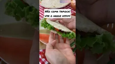 Arroz no lugar do pão! Agora só uso arroz assim! Feito na frigideira.