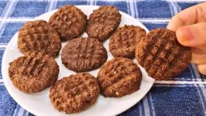 Só 3 INGREDIENTES! Biscoito SEM FARINHA, AÇÚCAR, LEITE e OVO - Menos Carboidratos e + Fibras