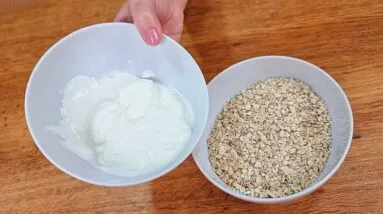 SUBSTITUA O PÃO! Misture AVEIA E IOGURTE e vai AMAR! Fácil, SEM FARINHA, Rápido, Gostoso e Saudável
