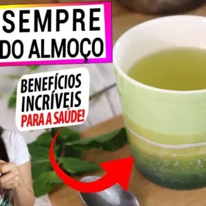 BEBA DEPOIS DO ALMOÇO! BENEFÍCIOS INCRÍVEIS PARA SUA DIGESTÃO E SAÚDE! MUITO FÁCIL DE FAZER!