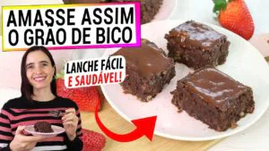 AMASSE O GRÃO DE BICO ASSIM PARA ESTE LANCHE FÁCIL E SAUDÁVEL! NÃO PARO MAIS DE FAZER!