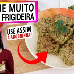 RALE A ABOBRINHA ASSIM PARA ESTE LANCHE SAUDÁVEL DE FRIGIDEIRA! NUNCA VI RECEITA TÃO FÁCIL!